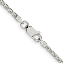 Load image into Gallery viewer, Sterling Silver 2mm Diamond-cut Spiga Chain

