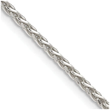 Load image into Gallery viewer, Sterling Silver 2mm Diamond-cut Spiga Chain
