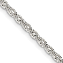 Load image into Gallery viewer, Sterling Silver 2.75mm Diamond-cut Spiga Chain
