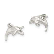 Load image into Gallery viewer, Sterling Silver Dolphin Mini Earrings
