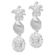Load image into Gallery viewer, Sterling Silver Polished Sea Life Dangle Post Earrings

