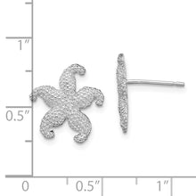 Load image into Gallery viewer, Sterling Silver Polished Starfish Post Earrings
