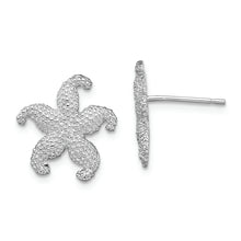 Load image into Gallery viewer, Sterling Silver Polished Starfish Post Earrings
