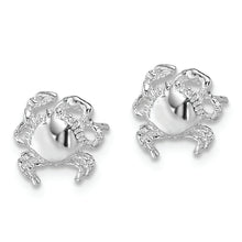 Load image into Gallery viewer, Sterling Silver Polished Crab Post Earrings
