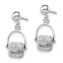 Load image into Gallery viewer, Sterling Silver Polished Nantucket Basket Post Earrings
