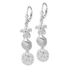 Load image into Gallery viewer, Sterling Silver Polished Sea Life Leverback Earrings
