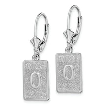 Load image into Gallery viewer, Sterling Silver Polished Mile 0 Key West Leverback Earrings
