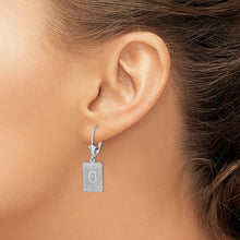 Load image into Gallery viewer, Sterling Silver Polished Mile 0 Key West Leverback Earrings
