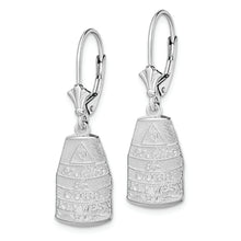 Load image into Gallery viewer, Sterling Silver Polished Key West,FL Leverback Earrings
