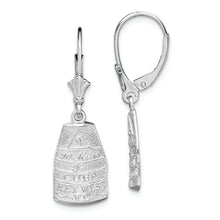 Load image into Gallery viewer, Sterling Silver Polished Key West,FL Leverback Earrings
