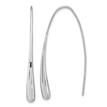 Load image into Gallery viewer, Sterling Silver Rh-Plated Polished Teardrop Threader
