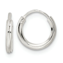 Load image into Gallery viewer, Sterling Silver Polished 1.5x10mm Endless Tube Hoop Earrings
