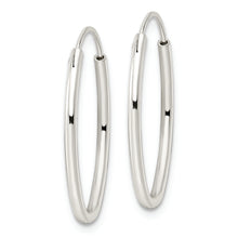 Load image into Gallery viewer, Sterling Silver Polished Endless Oval Hoop Earrings
