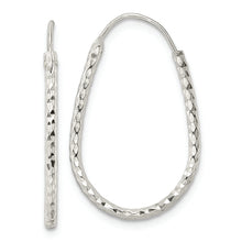 Load image into Gallery viewer, Sterling Silver Polished D/C Endless Hoop Earrings
