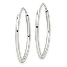 Load image into Gallery viewer, Sterling Silver Polished Endless Oval Hoop Earrings
