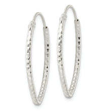 Load image into Gallery viewer, Sterling Silver Polished D/C Endless Hoop Earrings
