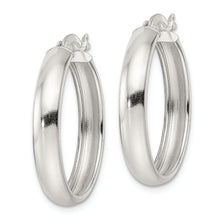 Load image into Gallery viewer, Sterling Silver Polished Hoop Earrings
