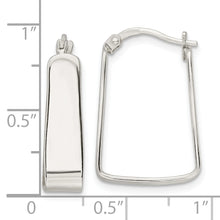 Load image into Gallery viewer, Sterling Silver Polished 5.5mm Square Hoop Earrings
