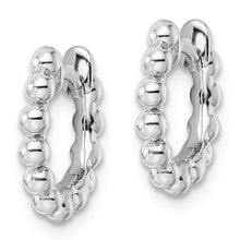 Load image into Gallery viewer, Sterling Silver RH Beaded Hoop Earrings

