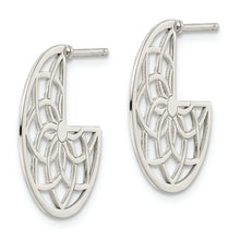 Load image into Gallery viewer, Sterling Silver Floral Filigree Post Earrings
