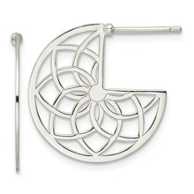 Load image into Gallery viewer, Sterling Silver Floral Filigree Post Earrings
