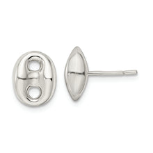 Load image into Gallery viewer, Sterling Silver Polished Oval Post Earrings
