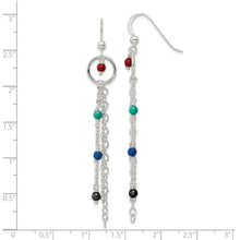 Load image into Gallery viewer, Sterling Silver Swarovski Beads Chain Dangle Earrings
