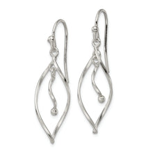 Load image into Gallery viewer, Sterling Silver Polished Twisted Fancy Dangle Earrings
