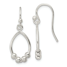 Load image into Gallery viewer, Sterling Silver Polished D/C Oval Dangle Earrings
