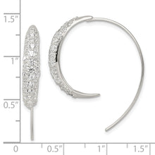 Load image into Gallery viewer, Sterling Silver CZ Threader Earrings
