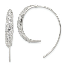 Load image into Gallery viewer, Sterling Silver CZ Threader Earrings
