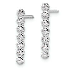 Load image into Gallery viewer, Sterling Silver Rhodium-plated CZ Post Earrings
