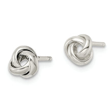 Load image into Gallery viewer, Sterling Silver Polished Love Knot Post Earrings
