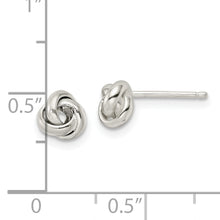 Load image into Gallery viewer, Sterling Silver Polished Love Knot Post Earrings
