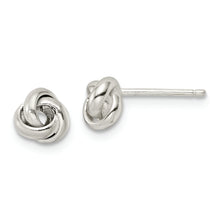 Load image into Gallery viewer, Sterling Silver Polished Love Knot Post Earrings
