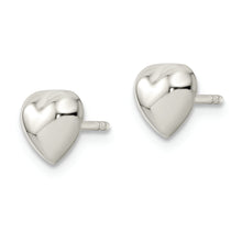 Load image into Gallery viewer, Sterling Silver Polished Heart Post Earrings
