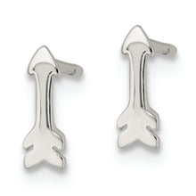 Load image into Gallery viewer, Sterling Silver Polished Tiny Arrow Post Earrings
