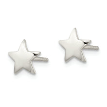 Load image into Gallery viewer, Sterling Silver Polished Star Post Earrings

