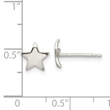 Load image into Gallery viewer, Sterling Silver Polished Star Post Earrings
