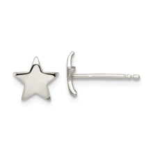 Load image into Gallery viewer, Sterling Silver Polished Star Post Earrings
