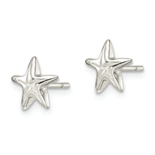 Load image into Gallery viewer, Sterling Silver Polished Starfish Post Earrings
