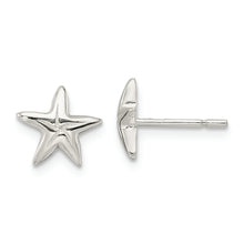 Load image into Gallery viewer, Sterling Silver Polished Starfish Post Earrings
