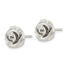 Load image into Gallery viewer, Sterling Silver Polished Rose Post Earrings
