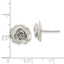 Load image into Gallery viewer, Sterling Silver Rose Post Earrings
