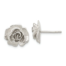 Load image into Gallery viewer, Sterling Silver Rose Post Earrings
