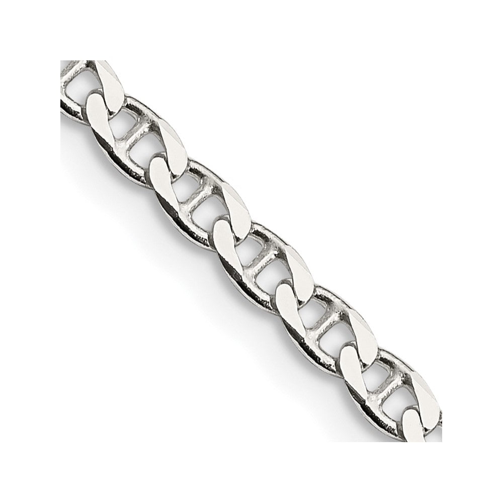 Sterling Silver 3.15mm Flat Cuban Anchor Chain