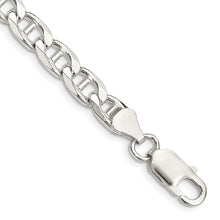 Load image into Gallery viewer, Sterling Silver 6.5mm Flat Cuban Anchor Chain
