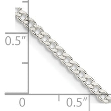 Load image into Gallery viewer, Sterling Silver 2.3mm Beveled Curb Chain
