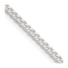 Load image into Gallery viewer, Sterling Silver 2.3mm Beveled Curb Chain
