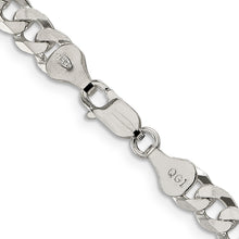 Load image into Gallery viewer, Sterling Silver 6mm Beveled Curb Chain
